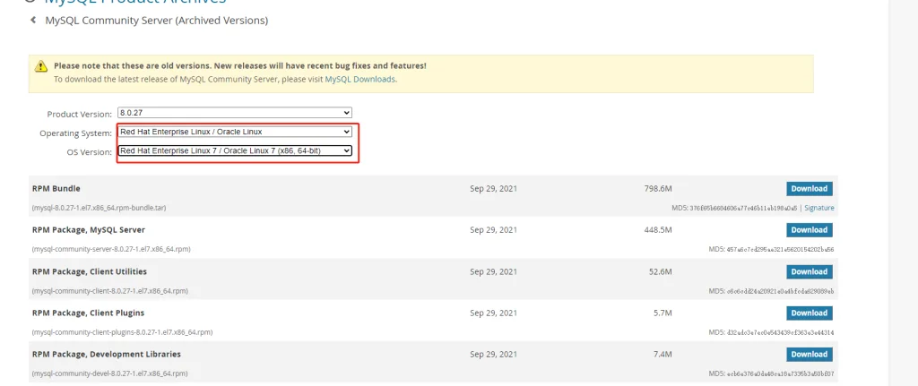 下载MySQL