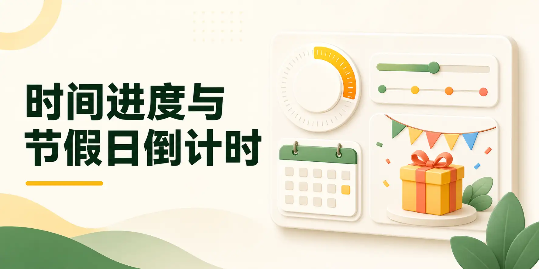 Firefly 魔改：时间进度与节假日倒计时组件